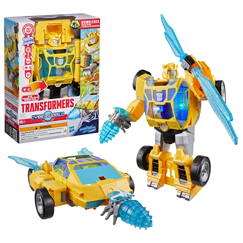 TRANSFORMERS Cyberverse mängufiguur Power spark Bumblebee 28 cm
