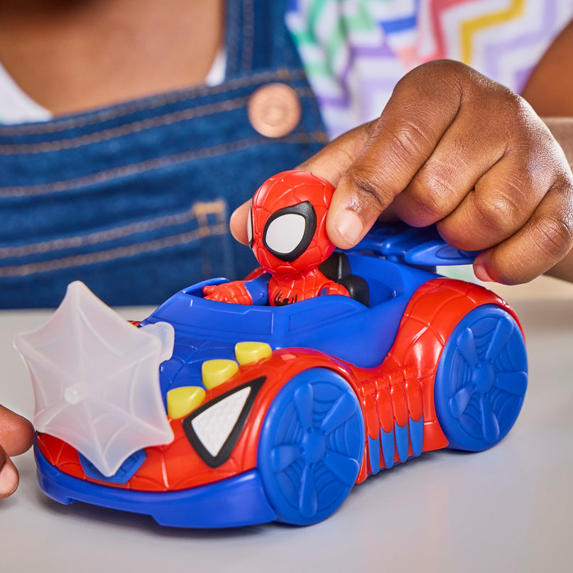 SPIDER-MAN Spidey and His Amazing Friends mängukomplekt Spidey sõidukid 3-pakk