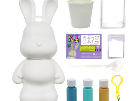 Pour Palz DIY mini värvitav jänku-võtmehoidja