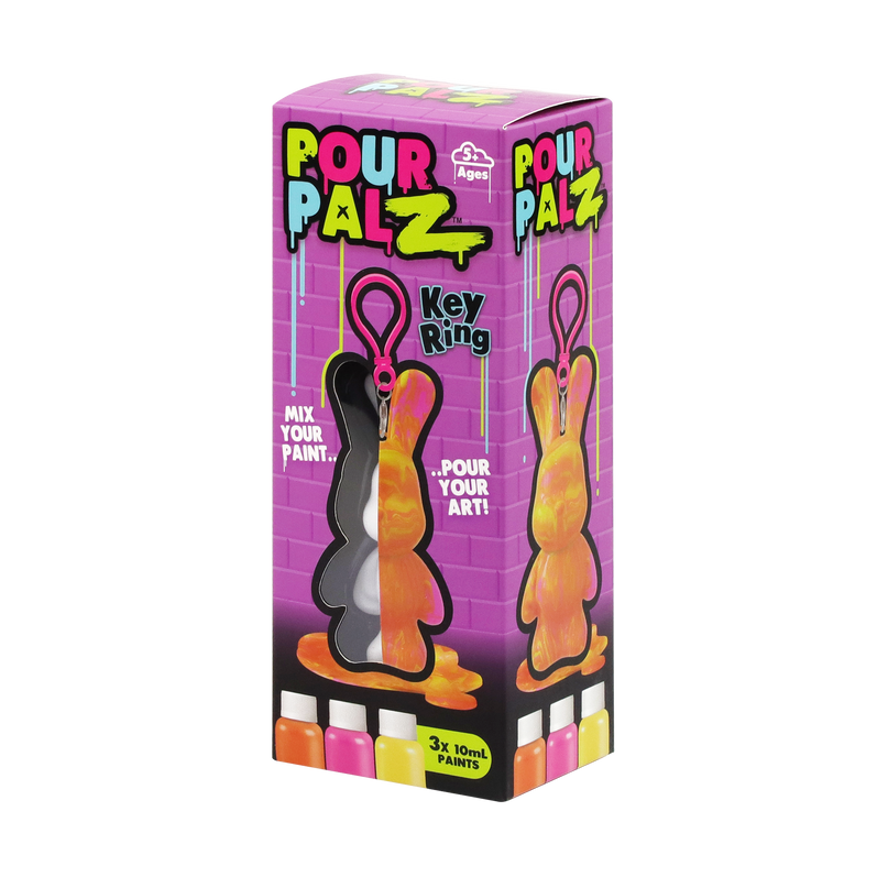Pour Palz DIY mini värvitav jänku-võtmehoidja