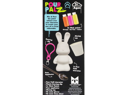 Pour Palz DIY mini värvitav jänku-võtmehoidja
