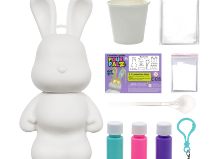 Pour Palz DIY mini värvitav jänku-võtmehoidja