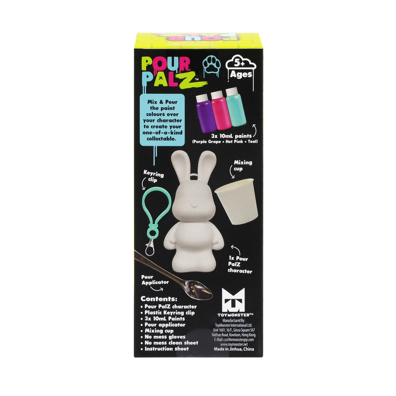 Pour Palz DIY mini värvitav jänku-võtmehoidja