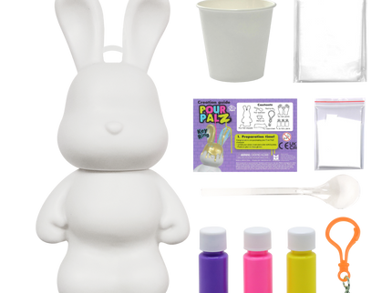 Pour Palz DIY mini värvitav jänku-võtmehoidja
