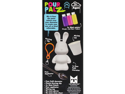 Pour Palz DIY mini värvitav jänku-võtmehoidja