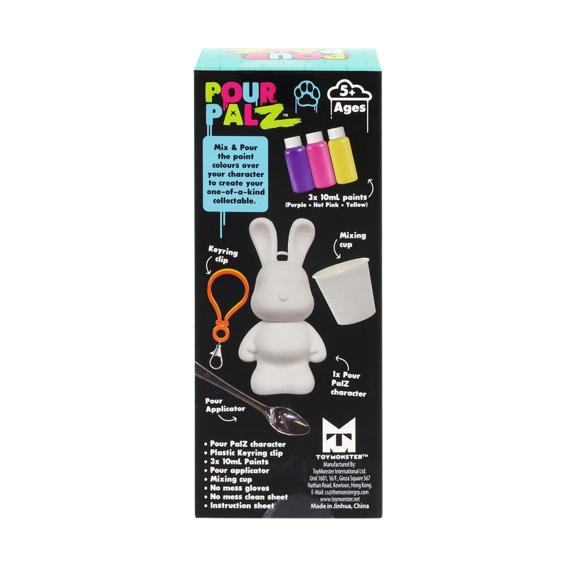 Pour Palz DIY mini värvitav jänku-võtmehoidja