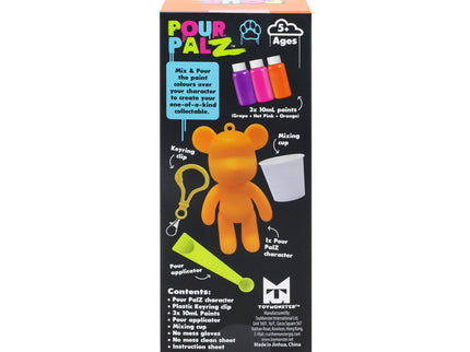 Pour Palz DIY mini värvitav karu-võtmehoidja