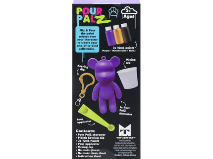 Pour Palz DIY mini värvitav karu-võtmehoidja