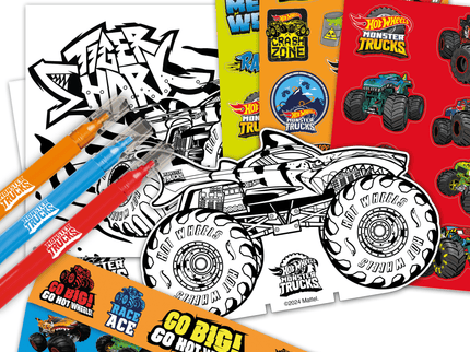 HOT WHEELS MOSTER TRUCKS kleepsudega tegevuskomplekt