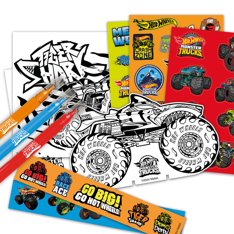 HOT WHEELS MOSTER TRUCKS kleepsudega tegevuskomplekt