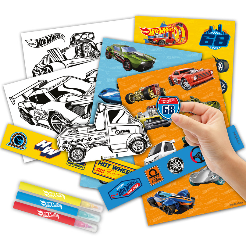 HOT WHEELS kleepsudega tegevuskomplekt