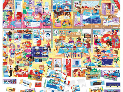 HEADU puslemäng Easy English Minu kodu, 100-sõnaline