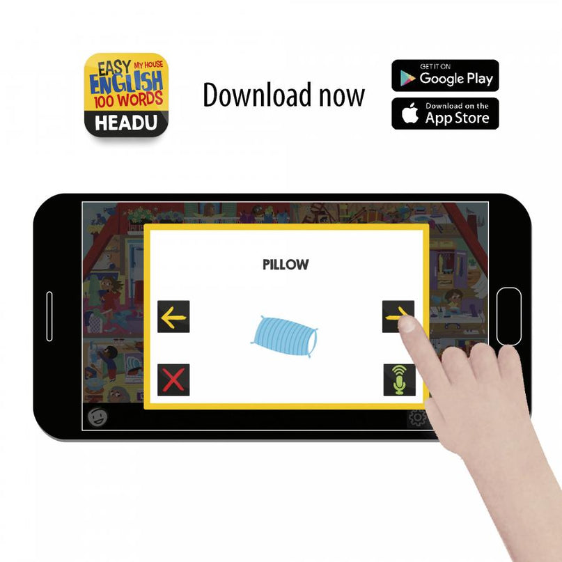 HEADU puslemäng Easy English Minu kodu, 100-sõnaline