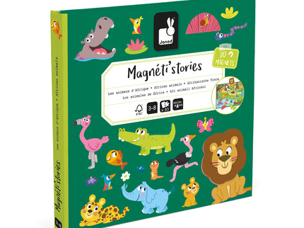 JANOD tegevusraamat Magneti´stories Aafrika loomad