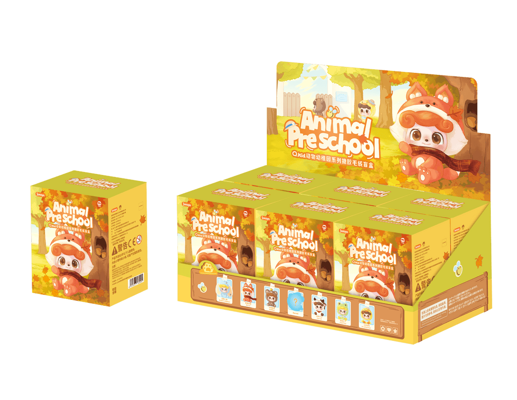 Q.KID pehme tegelasega pimepakk - Animal Preschool
