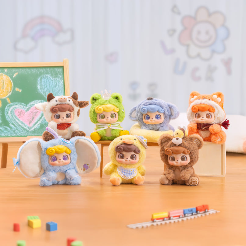 Q.KID pehme tegelasega pimepakk - Animal Preschool