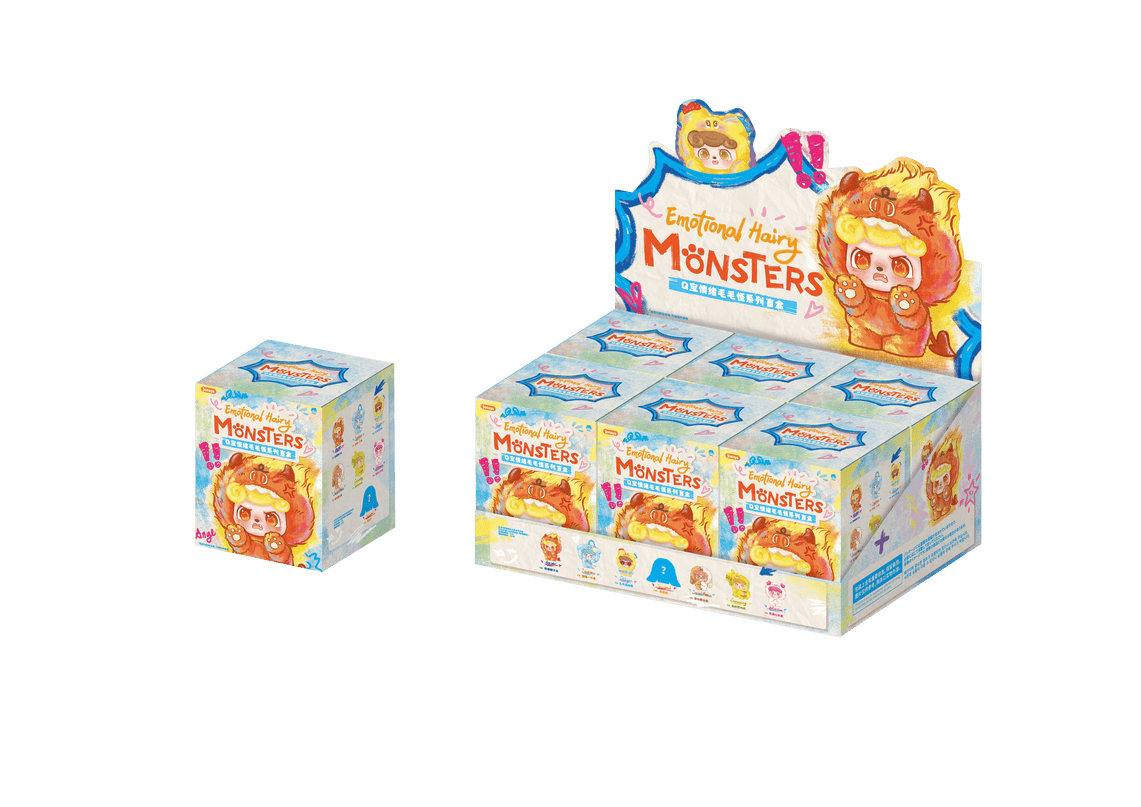 Q.KID figuuri pimepakk - Emotional Hairy Monsters