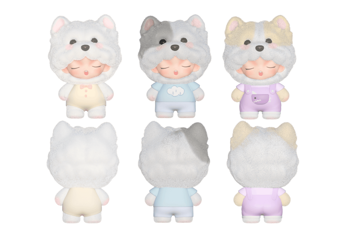 YUMO pehme tegelasega pimepakk - Cute Pet Playing House
