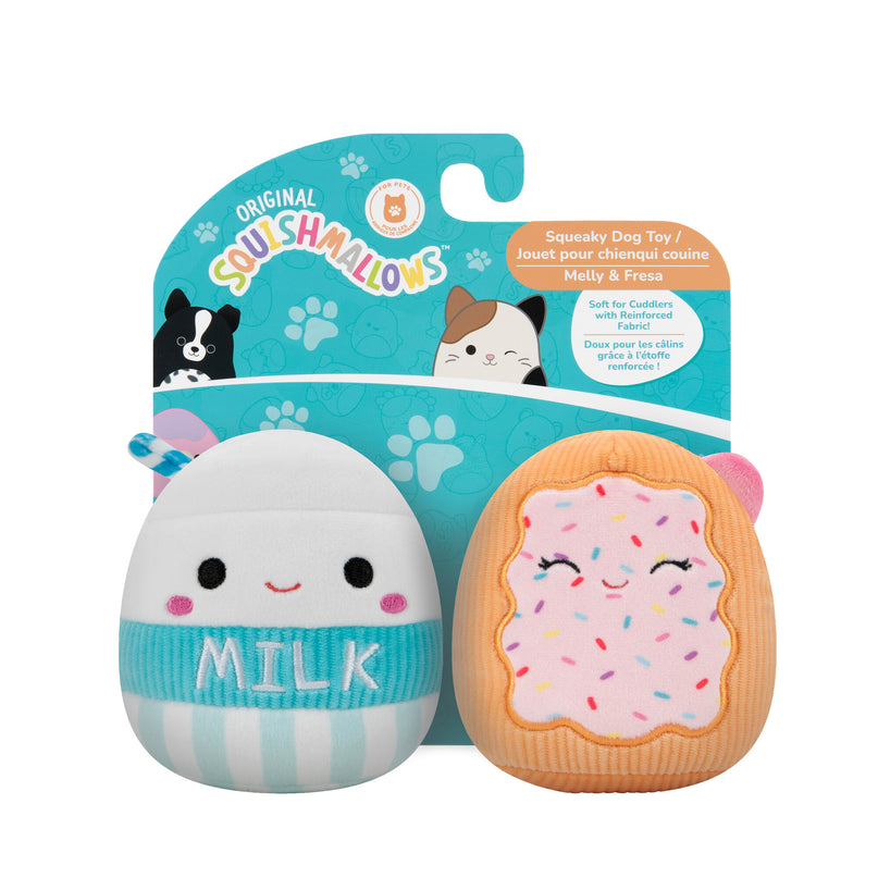 SQUISHMALLOWS pehme häälega lemmiklooma mänguasi, 2-pakk, 9 cm