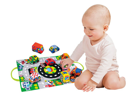 K's KIDS väikelaste mängumatt Autod Linnas