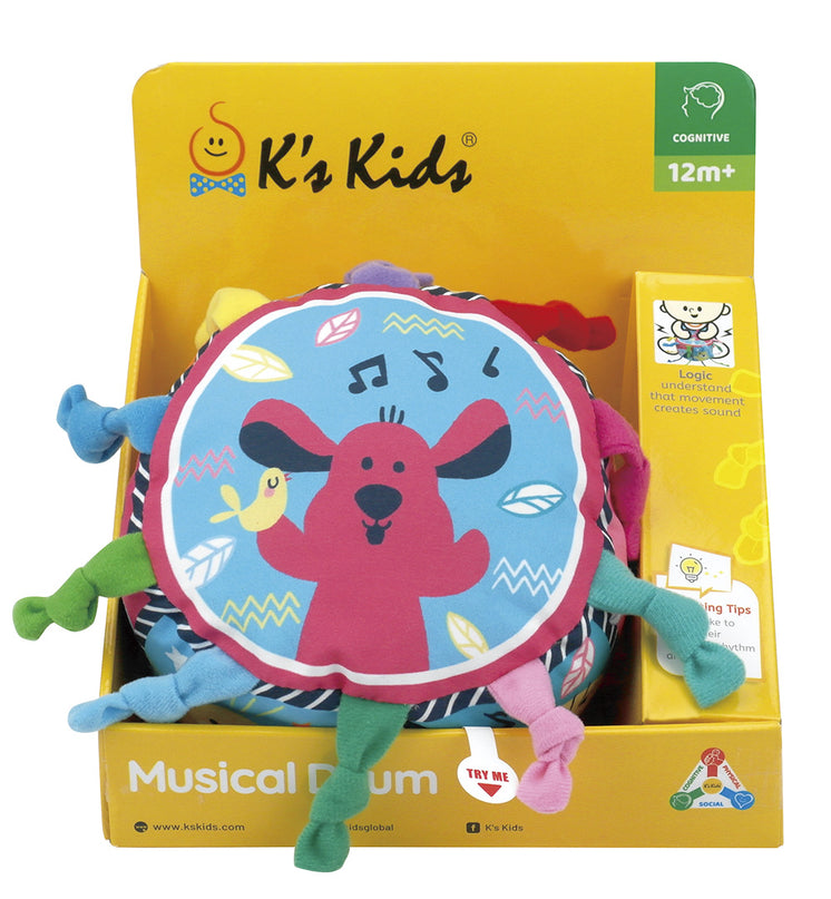KSKIDS Arendav mänguasi pehme trumm