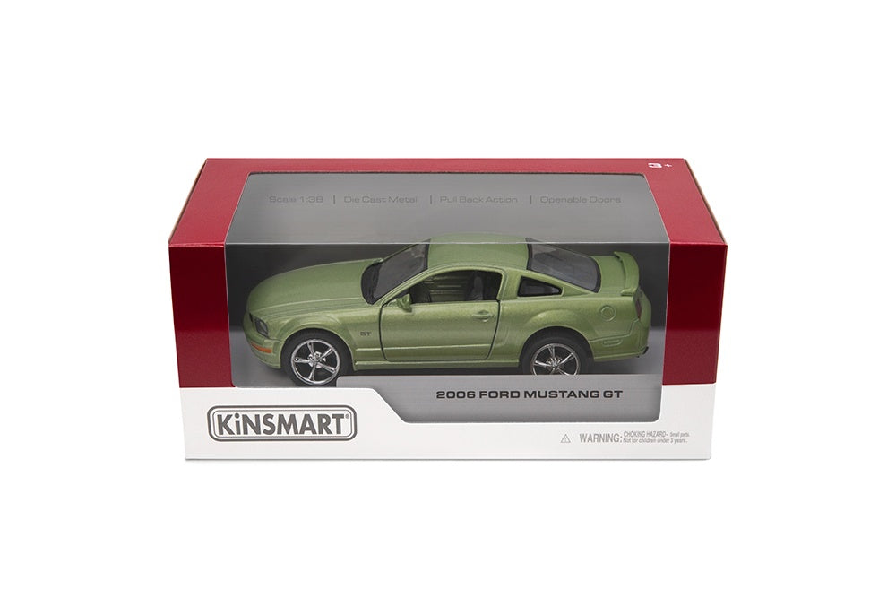 KINSMART metallist mudelauto 2006 Ford Mustang GT, skaala 1:36