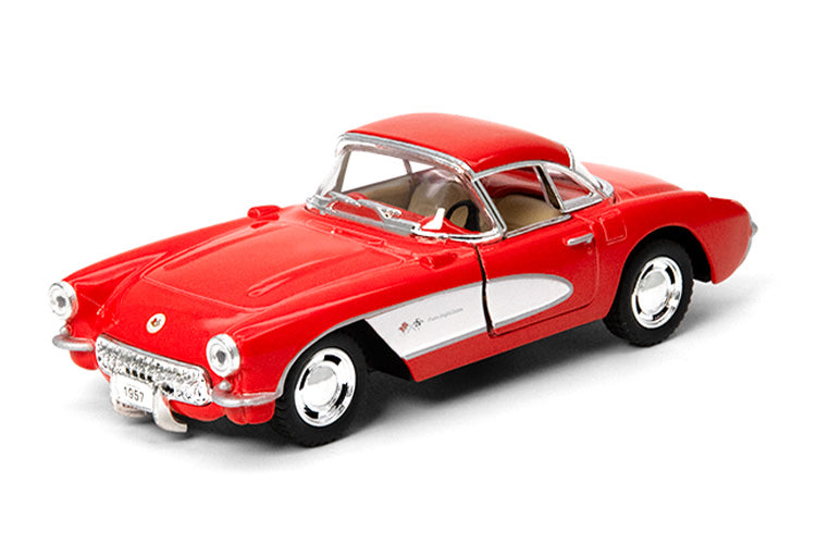 KINSMART metallist mudelauto 1957 Chevrolet Corvette, skaala 1:34