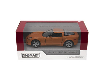 KINSMART metallist mudelauto 2007 Chevrolet Corvette Z06, skaala 1:36