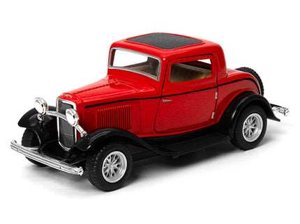 KINSMART metallist mudelauto 1932 Ford 3-Window Coupe, skaala 1:34