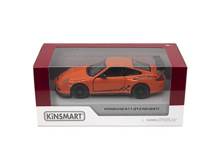 KINSMART metallist mudelauto 2010 Porsche 911 GST RS, skaala 1:36