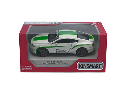 KINSMART Metallist auto Bentley Continental GT Speed 2012, skaala 1:38