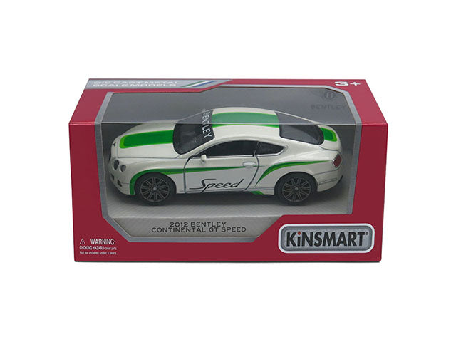KINSMART Metallist auto Bentley Continental GT Speed 2012, skaala 1:38