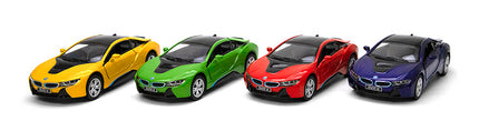 KINSMART Metallist auto BMW I8, skaala 1:38