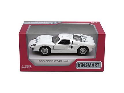 KINSMART Metallist auto 1966 Ford GT40 MKII, skaala 1:38