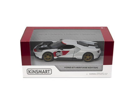 KINSMART metallist mudelauto 2017 Ford GT (Heritage Edition), skaala 1:38