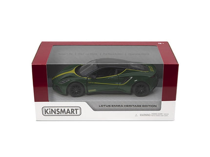 KINSMART metallist mudelauto Lotus Emira (Heritage Edition), skaala 1:34