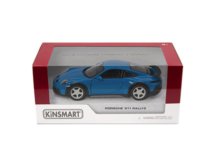 KINSMART metallist mudelauto Porsche 911 Rallye, skaala 1:36