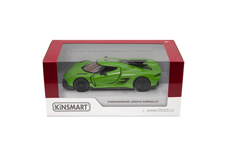 KINSMART metallist mudelauto Koenigsegg Jesko Absolut, skaala 1:36