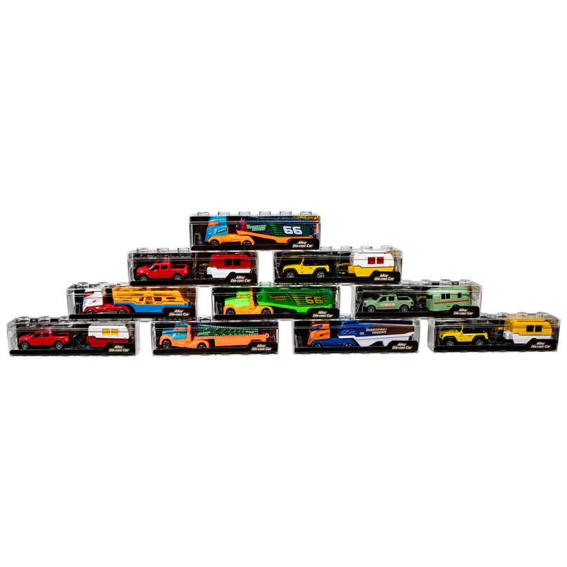 Metallist mudelveoauto haagisega, 20,5 cm