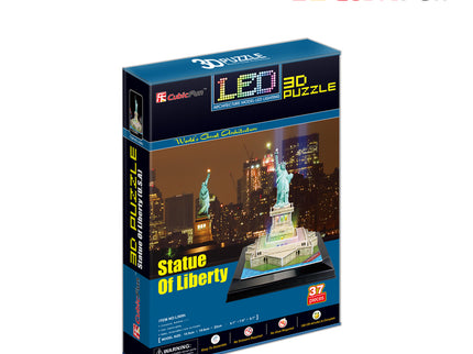 CUBICFUN 3D pusle Vabadussammas (LED-Valgustusega)
