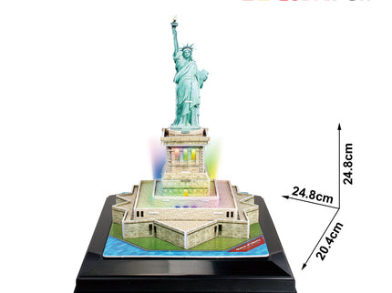 CUBICFUN 3D pusle Vabadussammas (LED-Valgustusega)