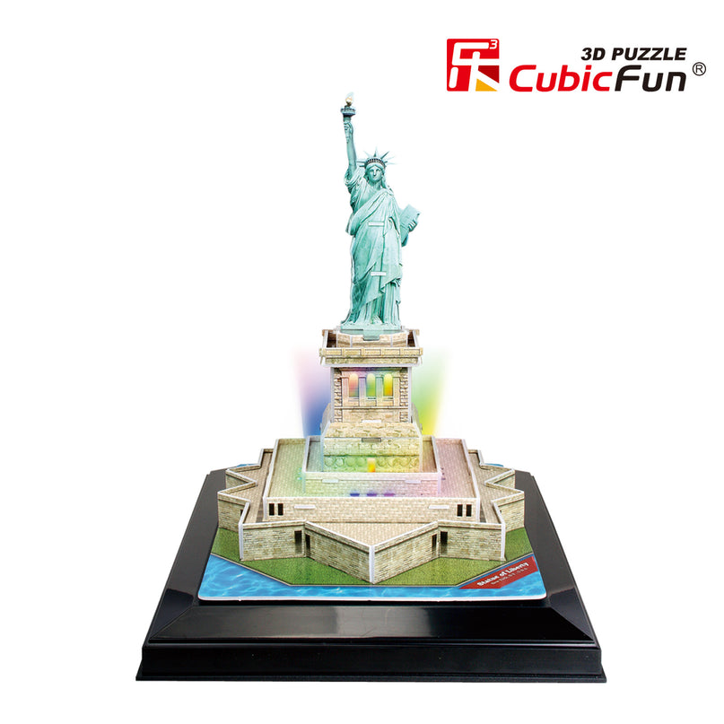 CUBICFUN 3D pusle Vabadussammas (LED-Valgustusega)