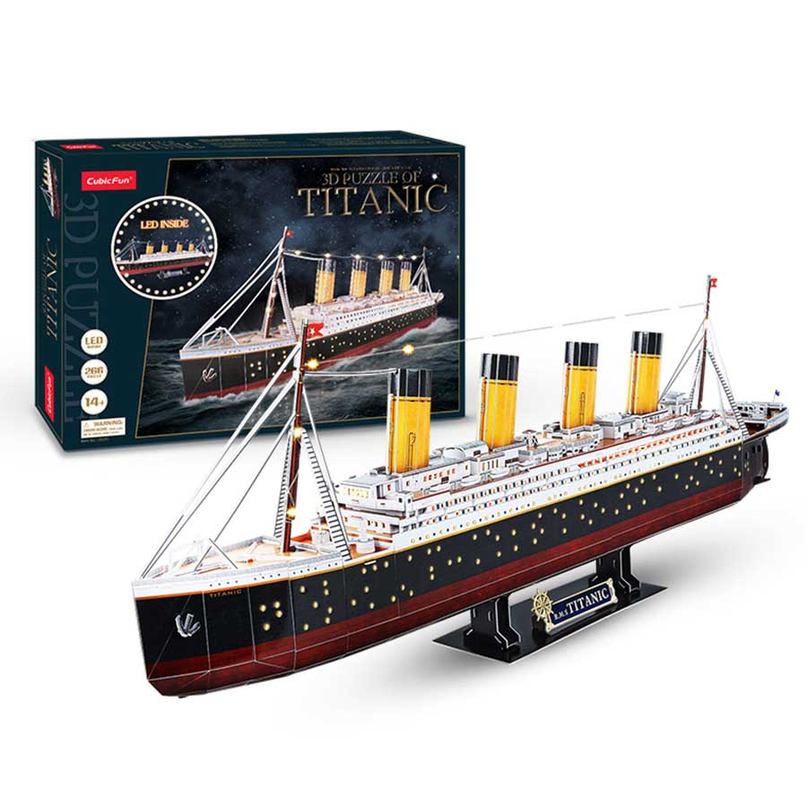 CUBIC FUN 3D pusle Titanic LED-iga