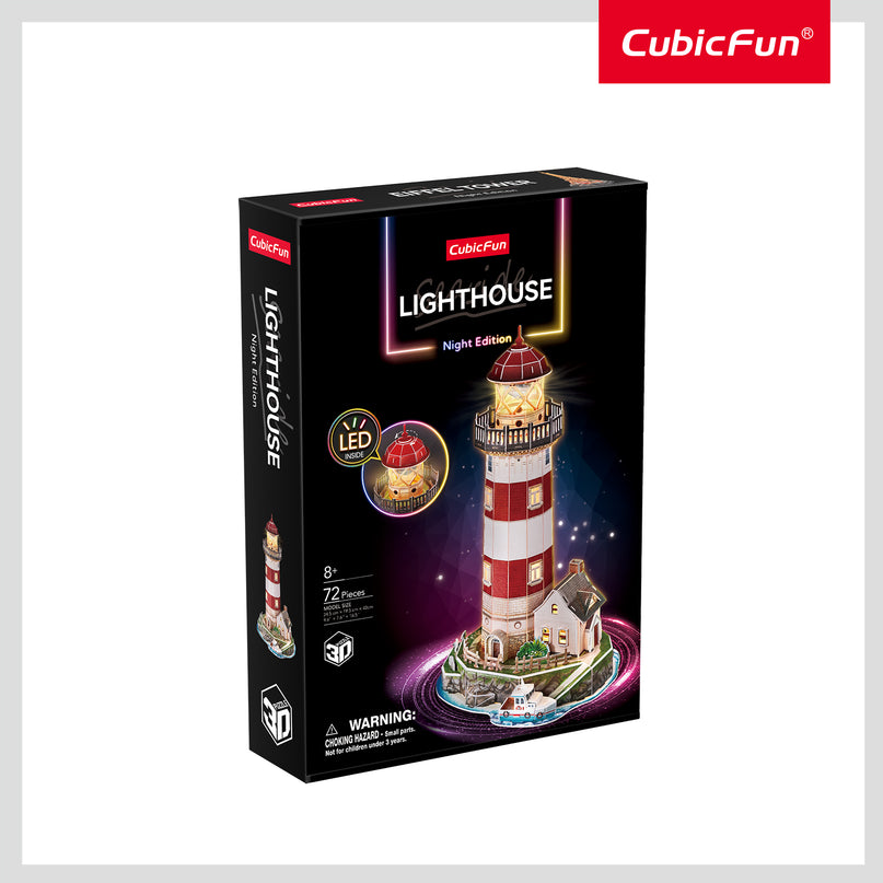 CUBICFUN 3D pusle majakas LED-valgusega