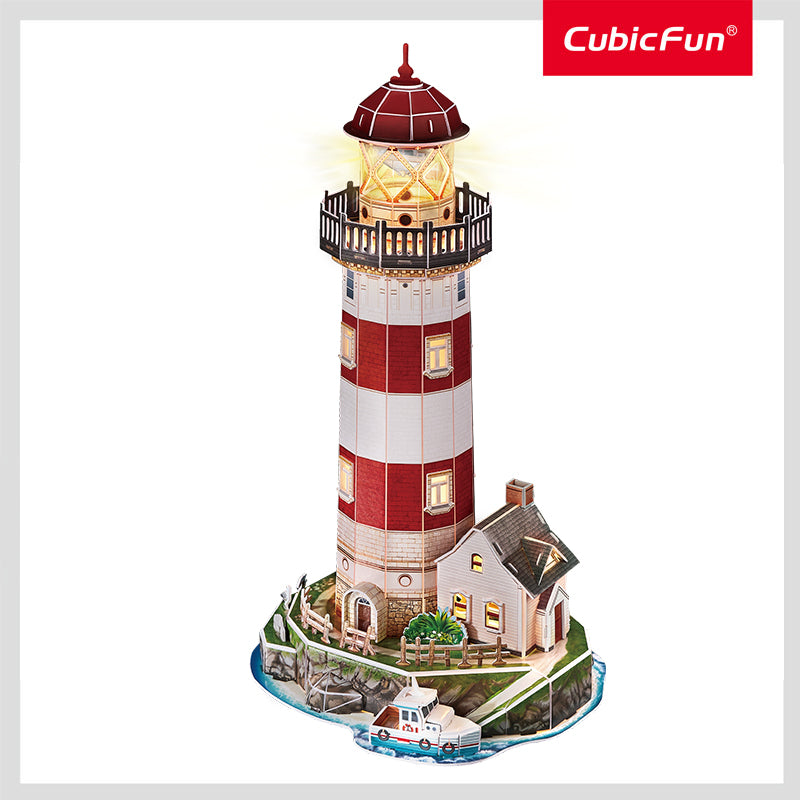 CUBICFUN 3D pusle majakas LED-valgusega
