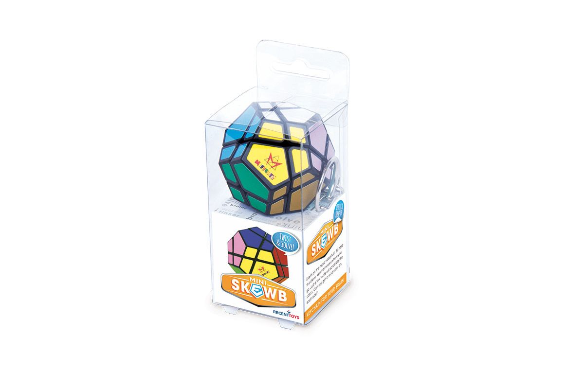 RECENT TOYS Nuputamisvigur Mini Skewb, võtmehoidja