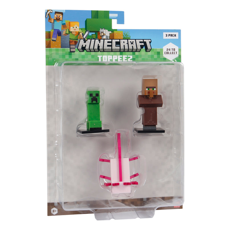 MINECRAFT 3D pliiatsi kaunistus 3-pakk