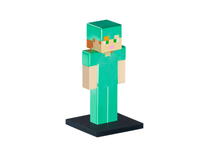MINECRAFT 3D pliiatsi kaunistus pimepakis, 6 cm
