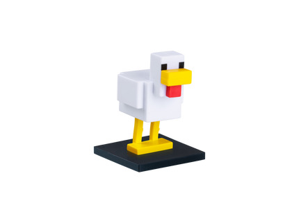 MINECRAFT 3D pliiatsi kaunistus pimepakis, 6 cm