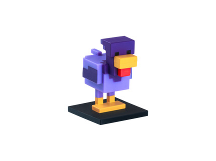 MINECRAFT 3D pliiatsi kaunistus pimepakis, 6 cm